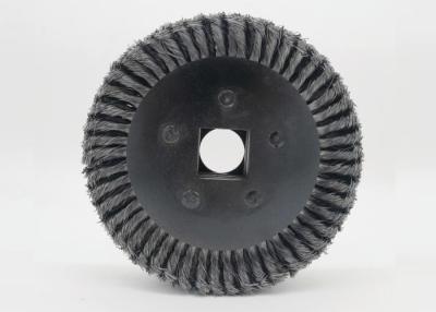 China Heavy Duty Twisted 12 Inch Knotted Wire Wheel Brush For Metal Tube Rust Removal en venta