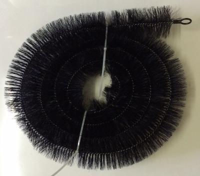 China Black Bristle Color Gutter Cleaning Brush 4m Rolls 100mm OD For Gutter Protection for sale