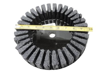 중국 10 Inch OD Glued Abrasive Nylox Disc Brush Rectangular Filament 판매용