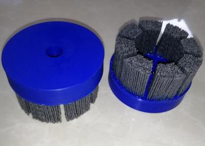 China Deburring Tufted Abrasive Disc Brushes / Abrasive Nylon Brush 75mm OD X 16mm ID for sale