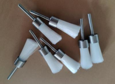 China Long Shank White Color PP Wire Pen Brush 25mm for Polishing en venta