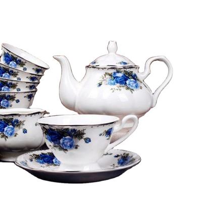 China Sustainable Bone China Coffee Set Royal European In Gift Box for sale