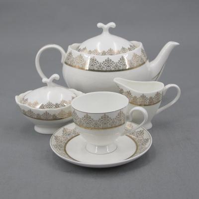 China Viable hot sale with good quality 49 pcs new bone china decal dinner set for home use for sale