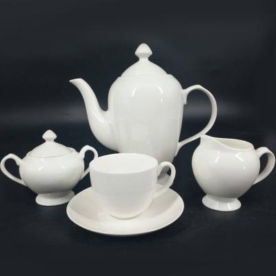 China New Viable White Bone China 15pc Coffee Set Afternoon Tea Set Customized Acceptable for sale