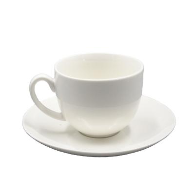 China Viable Wholesale Stock Bone China Tea Set Porcelain Coffee Set Cheap Ceramic Cup& Saucer New for sale