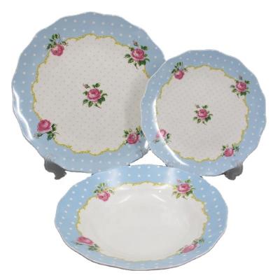 China Hot Sale Wholesale Decal 20pcs Porcelain Dinner Set Tableware Viable for sale