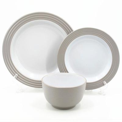 China Viable Korean Tableware 16pcs Stoneware Dinnerware Set for sale