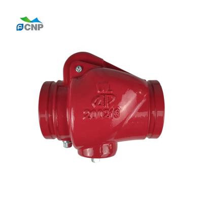 China General High Quality FM Approved Fire Protection 350PSI Manual Grooved Check Valve for sale