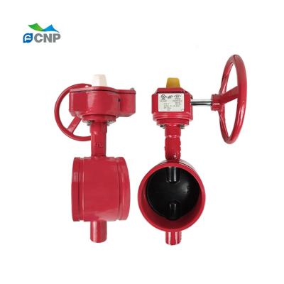 China High Efficiency FM Approved GD-381X Fire Fighting Hydrant Grooved Manual Butterfly Valve for sale