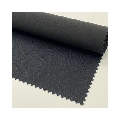 China Memory the most popular waterproof stretch fabric 100% polyester TPU metallized bonded plain fabric for clothing for sale