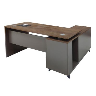 China PANEL Commercial Furniture Modular Office Furniture Office Table Manager Home Office Modern L-shape With Drawers for sale