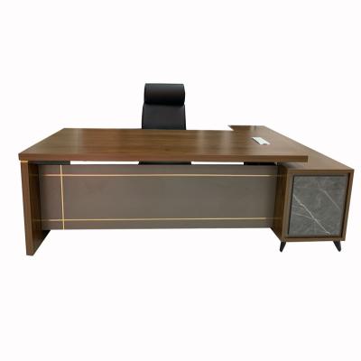 China Modern Organizer l Modern Shape Office Table Design Luxury Executive Desk for sale