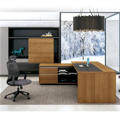 China Chinese Factory Office Furniture Regular Modern Type And Wood Material China Desk for sale