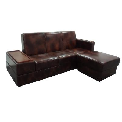 China Modern Hot Sale Living Room Example Office Furniture Cow Leather Sofa Office Set Furniture for sale