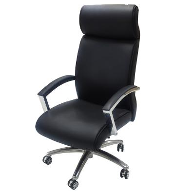 China Modern Design High Chair Leather Chair Office Furniture Executive Cheap Back Chair With Leather Headrest for sale