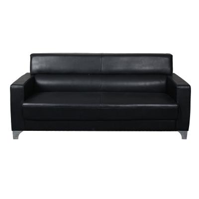 China American style Chesterfield SOFA rod seater modern black leather office furniture couch office sofa rod seater design for sale