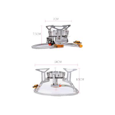 China Lightweight Portable Gas Stove Burner Portable Camping Stove Cooking System Outdoor Backpacking Camp Stove for sale