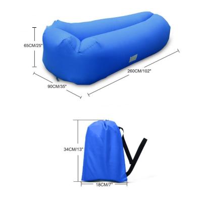 China High Quality Inflatable Couch Sofa Sleeping Bag Lazy Sofa For Camping Air Mattress Hybrid Type for sale