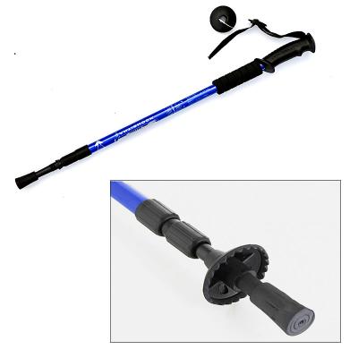 China Outdoor Travel Hiking Camping Foldable Walking Cane For Hand Folding Lightweight Adjustable Portable Walking Stick for sale