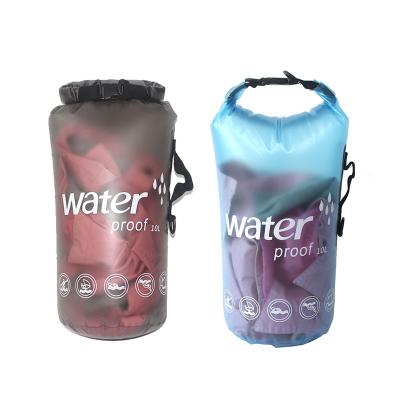 China Swimming Single Shoulder Drifting Waterproof Dry Bag PVC Ocean Package Dry Bag 10L/20L Spot Wholesale for sale