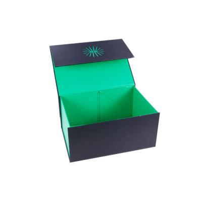 China Magnet Black Folding Handmade Gift Box With Less CBM Folding VR Boxes With 2019 Hot Sale for sale