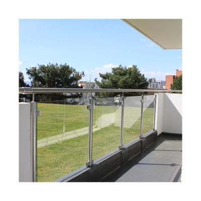 China Modern Cheap Balcony SS304 / 316 Stainless Steel Railing Price Glass Railings for sale