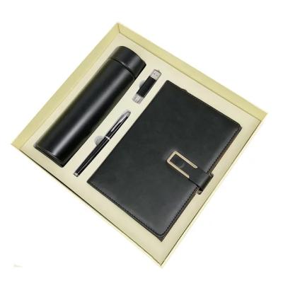 China Vacuum Innovative Corporate Promotional Mug Agriculture VIP Gifts Thermal Mug Notebook Pen Card Holder Gift Set for sale