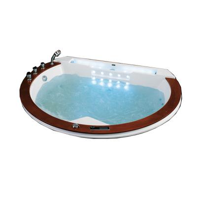 China Embedded Acrylic Hydromassage Apron Decoration Home Voucher Prices Or Free Whirlpool Massage Bathtub SPA for sale