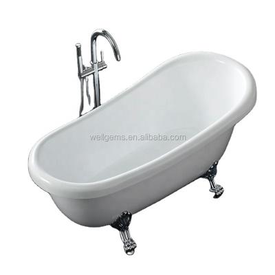 China cheap freestanding bathtub on the double skirt side (left skirt) for sale