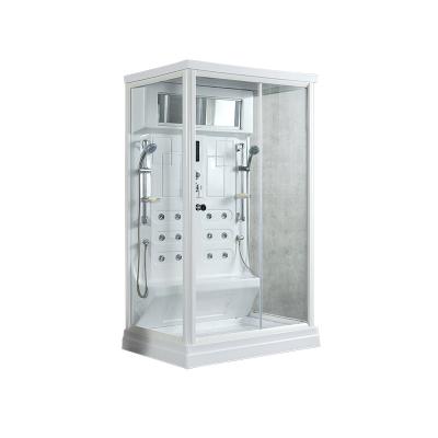 China Computer control panel cheap acrylic steam shower room good combo room with foot remover massage steam shower canbin for sale