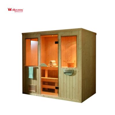 China Computer Control Panel Solid Wood Outdoor Sauna Chamber For Garden Design Outdoor Gazebo Wooden Sauna Room for sale