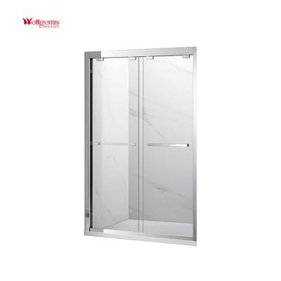 China Modern Tempered Glass Small Shower Door Customized Hardware Sliding Shower Room Door Enclosure Bathroom for sale