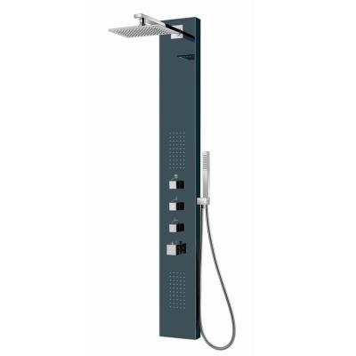 China With sliding bar hot sale black color shower panel /shower column for sale