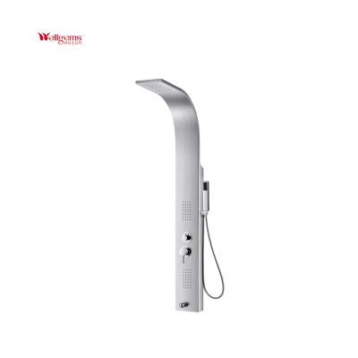 China With Modern Luxury Design Hot And Cold Faucet Sliding Bar Wall Mounted Shower Panel Shower Faucet for sale