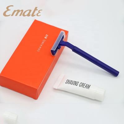 China cheap hotel razor/disposable shaving kit/hotel shaving set disposable shaving kit for sale