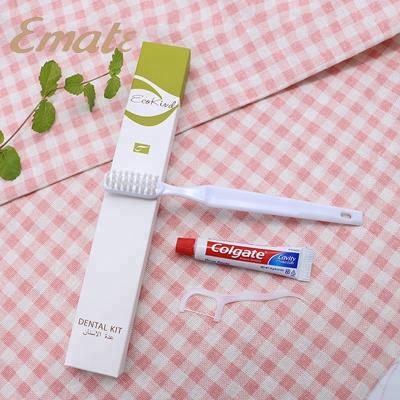 China hotel dental kit with dental floss high quality dental kit/high quality dental kit/luxury hotel dental set for sale