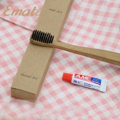 China Bamboo hotel toothbrush kit bamboo toothbrush kit/hotel toothbrush/bamboo dental kit hotel hotel for sale