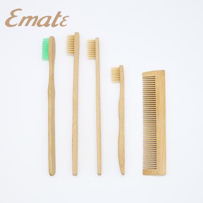 China Hotel Guest Used Bamboo Comb Hotel / Disposable Bamboo Toothbrush for sale