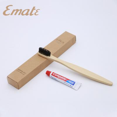 China Hotel Toothbrush Bamboo Kit Bamboo Toothbrush for sale