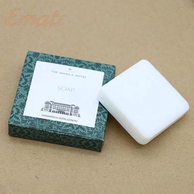 China Luxury 20g hotel basic cleaning bath soap in paper box for sale