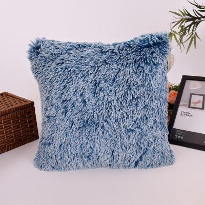 China Eco - Friendly Wholesale Soft Polyester Faux Fur Blanket Home Bedding Pillow for sale