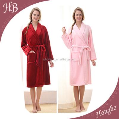 China 100% Breathable Soft Ply Women Bathrobe for sale