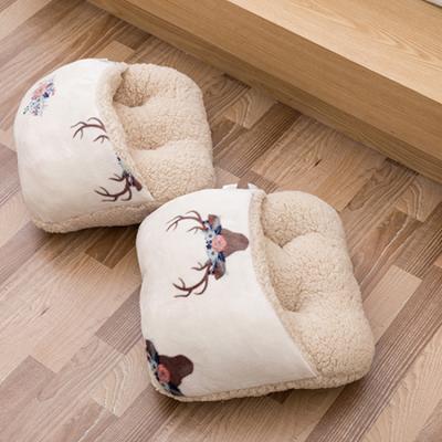 China New Home Office Fluffy Animal Warm Plush Slipper Indoor Shoes for sale