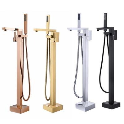 China With slide bar brass/freestanding tub faucet good quality stainless steel material custom color wholesale for sale