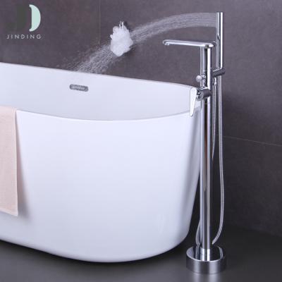 China With Slide Bar Bathroom Shower Room Ready To Ship In Set Bath And Shower Tub Faucet Running Free Floor Faucet for sale