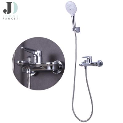 China Sliding Bar MARS EXPO Top Quality Chrome Bath Wall Mounted Single Lever Shower Set Best For Bathroom for sale