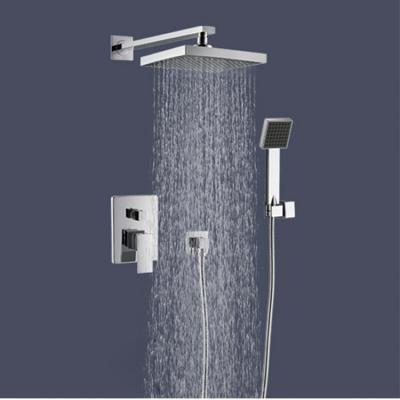 China With Single Handle Kaiping Maker Two-function In-wall Slide Bar Concealed Shower Mixer Tap for sale