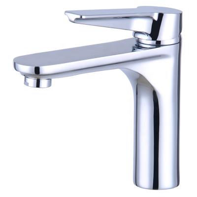 China Taps Kaiping Quality Chrome Single Hole Metered Basin Faucet Taps For Bathroom for sale