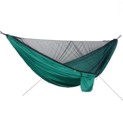 China Adult Double Mosquito Net Customized Metal Portable Hooks Survival Nylon Outdoor Hammocks For Camping for sale