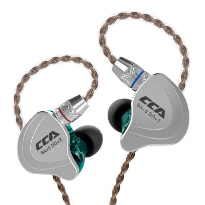 China CCA C10 Viable High Fidelity In Ear Monitor Detachable Technology Hybrid Earphone 3.5mm Cable Headset Stereo HiFi Musician Earbuds for sale